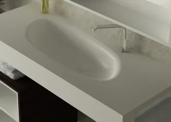 Столешница из искусственного камня в ванную