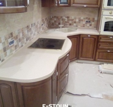 Столешница из искусственного камня Tristone S-102 Beige Sands Столешница из искусственного камня Tristone S-102 Beige Sands