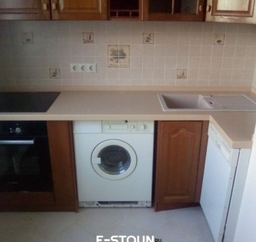 Небольшая столешница на кухню из искусственного камня Tristone S 107 Peach Tree Небольшая столешница на кухню из искусственного камня Tristone S 107 Peach Tree