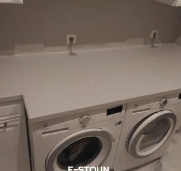 Столешница из искусственного камня Corian Pearl Grey в постирочную