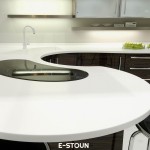 Угловая столешница из искусственного камня Угловая столешница из искусственного камня