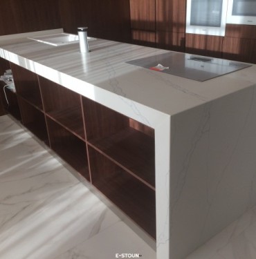 Столешница из камня: материал кварцевый агломерат Avant 9000 Калакатта Эно Столешница из камня: материал кварцевый агломерат Avant 9000 Калакатта Эно