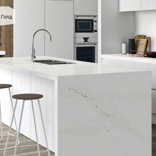 Кварцевый агломерат Avant 7550 Калакатта Канны Голд