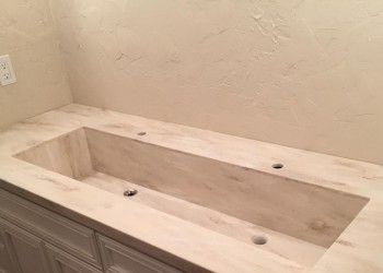 Столешница из искусственного камня под дерево