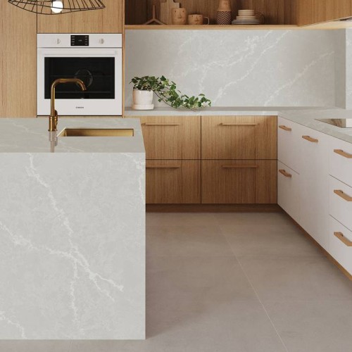 Кварцевый агломерат Аварус RM711 Белое Море