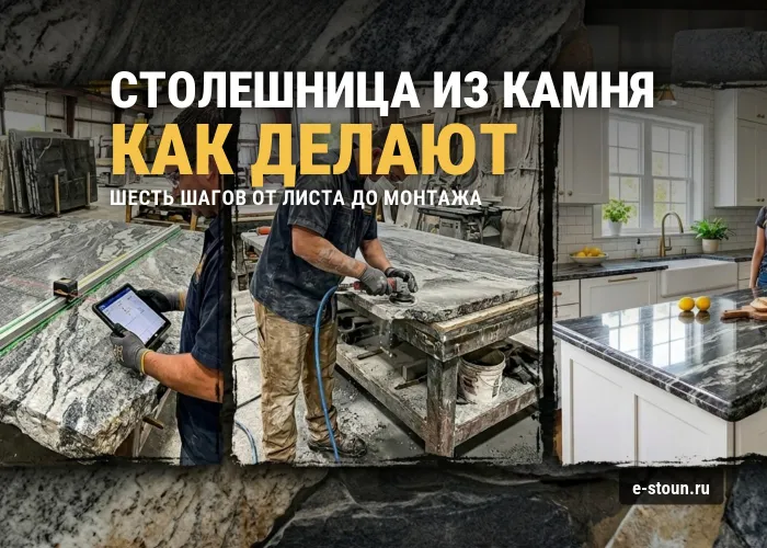 Как делают столешницу из искусственного камня