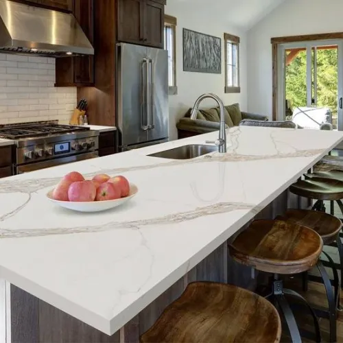 Noblle Quartz Q703 Calacatta Borghini (Калакатта Борджини) — фото 2