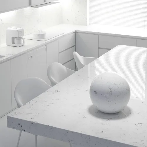 Noblle Quartz Q718 Carrara Moon (Лунная Каррара) — фото 3