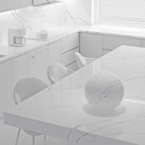 Noblle Quartz Q735 Bianco Venato (Белый Венато) — фото 3
