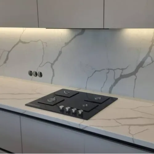 Noblle Quartz Q740 Calacatta Venato (Калакатта Венато) — фото 4