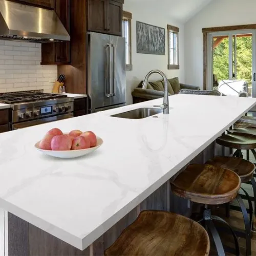 Noblle Quartz Q744 Calacatta Bianco (Калакатта Белая) — фото 2