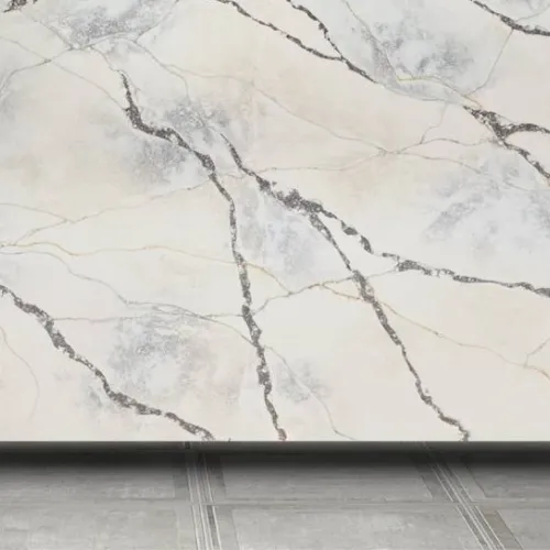 Noblle Quartz Q796 Calacatta Magic White (Белая волшебная калакатта) — фото 1
