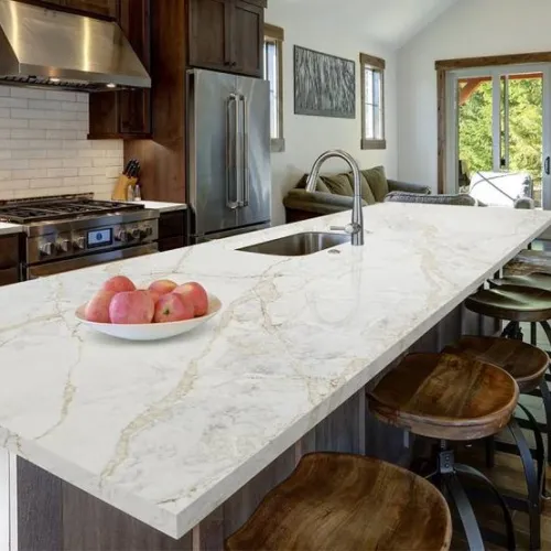 Noblle Quartz Q797 Calacatta True Light (Калакатта истинный свет) — фото 2