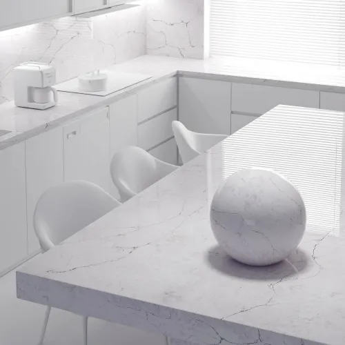 Noblle Quartz Q798 Calacatta Elegant (Элегантная калакатта) — фото 3