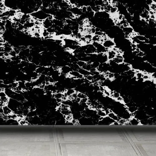 Noblle Quartz Q921 Arabescato Black (Чёрная Арабескато) — фото 1
