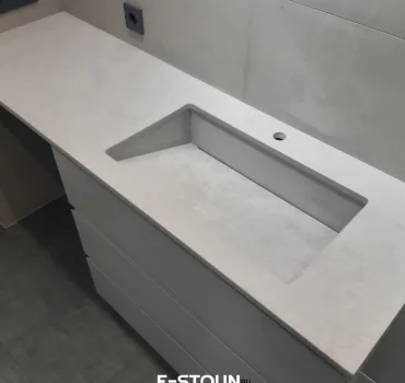 Щелевая раковина из кварцевого агломерата 
