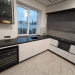 Столешница из кварцевого агломерата Аварус R510 Черное Море Столешница из кварцевого агломерата Аварус R510 Черное Море