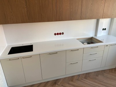 Столешницы для кухни из искусственного камня Grandex A422 Snow Pile