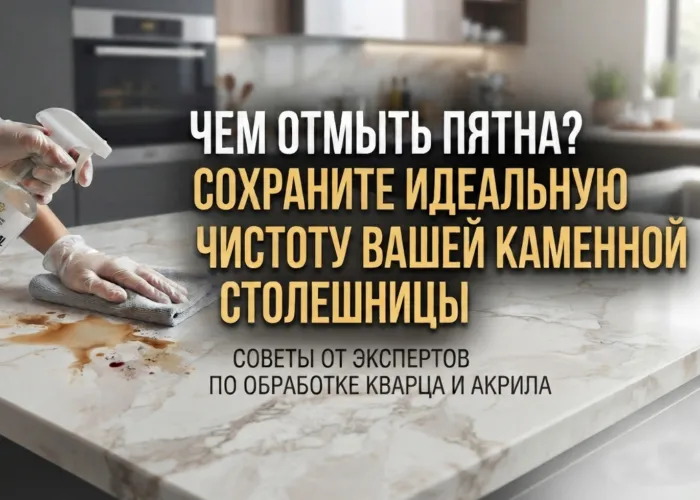 Чем отмыть пятна с каменной столешницы
