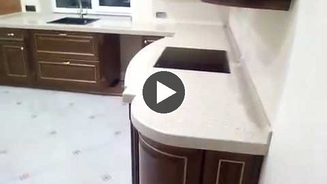 Видеообзор: Изделие с интегрированным подоконником из искусственного камня Tristone F122 Grandex A411