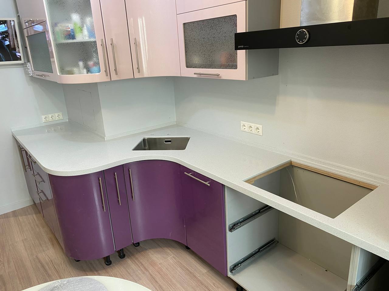 Столешница Grandex A423 после монтажа — Балашиха, мкр. Салтыковка