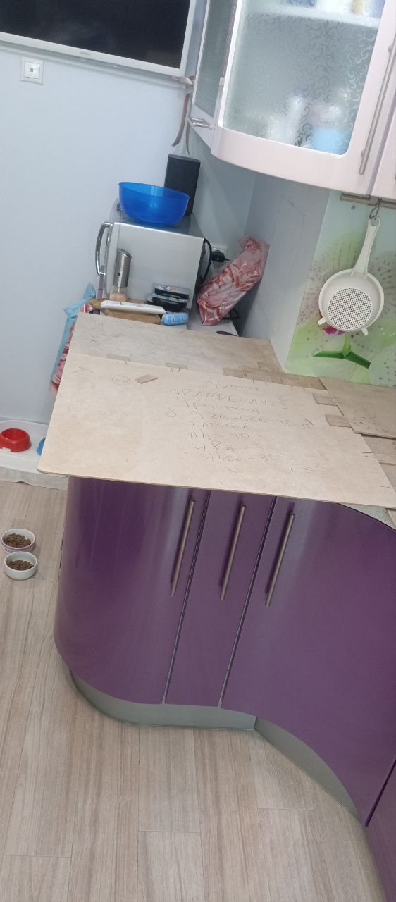 Замер кухни для столешницы Grandex A423 — Балашиха, мкр. Салтыковка