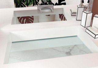 Раковина CUSTOM GL HS GLASS 620×392 мм